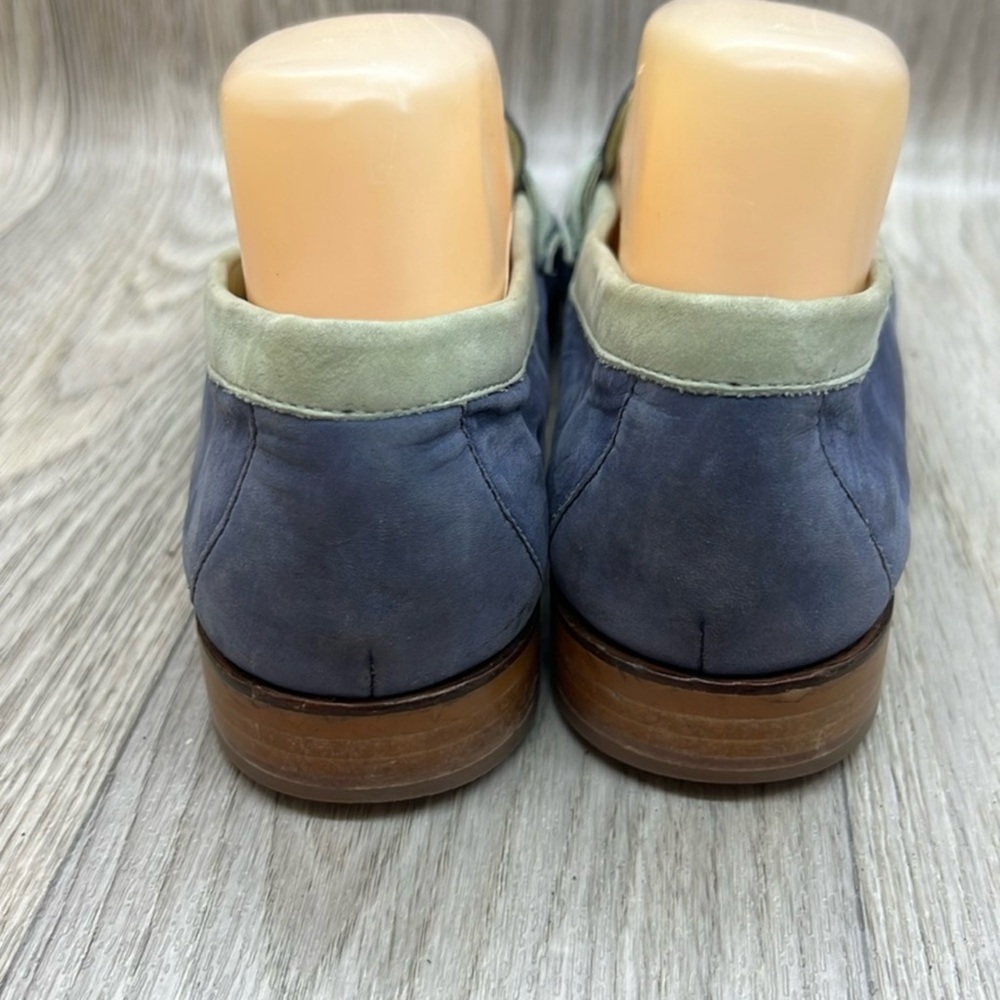 Cole Haan Navy and Light Green Loafers - Picture 5 of 10
